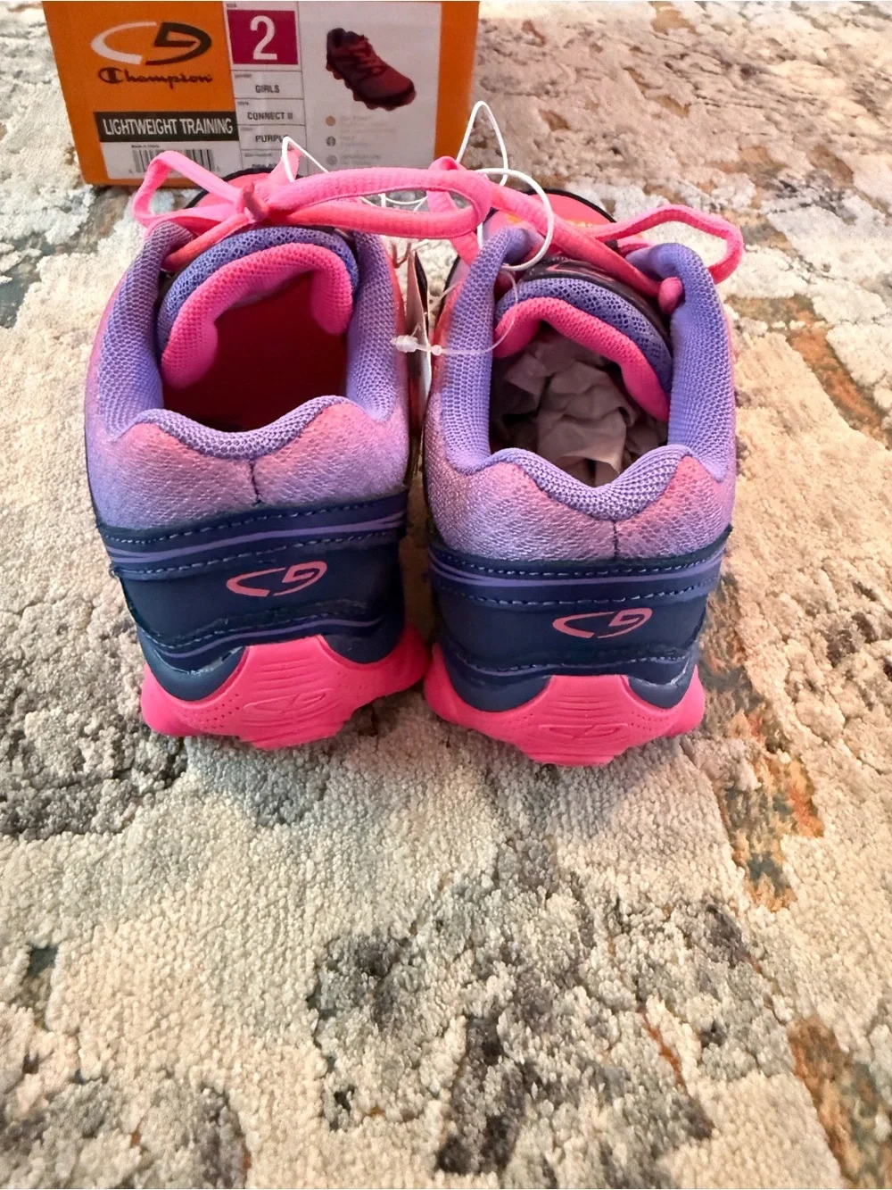 NWT Champion Kids Pink and Purple Bubble-Sole Sneakers